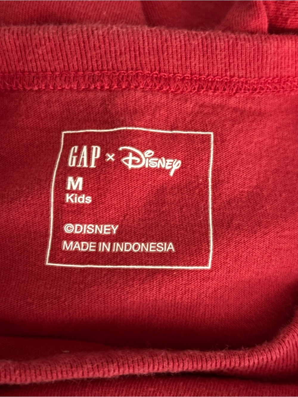 Gap Kids Girls Medium Red Crew Neck Mickey Mouse Cotton Tee Shirt Disney - Picture 5 of 9
